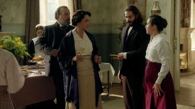 In foto Alonso, Leocadia, Adriano e Catalina de La Promessa &copy; RTVE