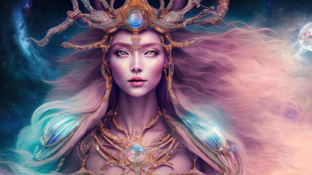 Dea con i capelli lunghi &copy; Immagine Pixabay