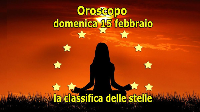 Locandina per l'oroscopo di domenica 15 febbraio 2026 - &copy; Roberta Carsoli.