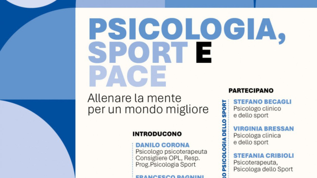 SETTIMANA DELLA PSICOLOGIA - PSICOLOGIA, SPORT E PACE: allenare la ... &copy; Creative Commons