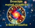 L'oroscopo di domani 10 febbraio e classifica: Sagittario è 1°, Toro e Leone da 5 stelle
