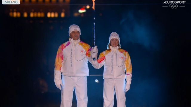 La cerimonia di apertura di Milano-Cortina - &copy; Screenshot Eurosport