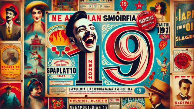 Numero 19 della Smorfia napoletana, 'a resata, segno Gemelli. &copy; Immagine creata con Dall-E