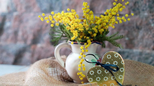Vaso con mimose (&copy;pixabay.com)