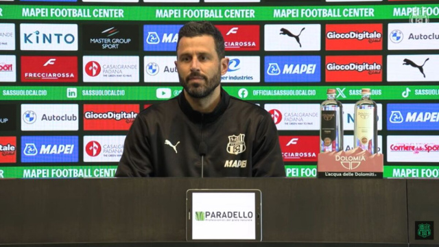 Fabio Grosso in conferenza stampa (screenshot DAZN).