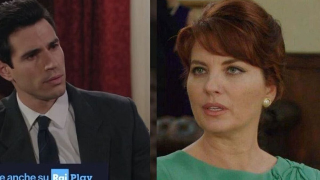 In foto Adelaide e Matteo nella soap &copy; Rai 1