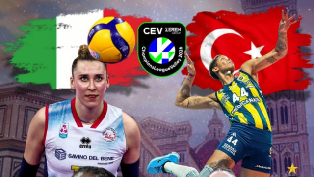 Il Fenerbahce Istanbul e la Savino Del Bene Scandicci (post Instagram della Savino Del Bene).