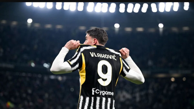 Dusan Vlahovic, attaccante della Juventus. Foto &copy; Juventus FC