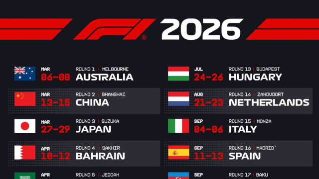 Ecco il calendario 2026 di Formula 1, senza Imola &copy; Creative Commons