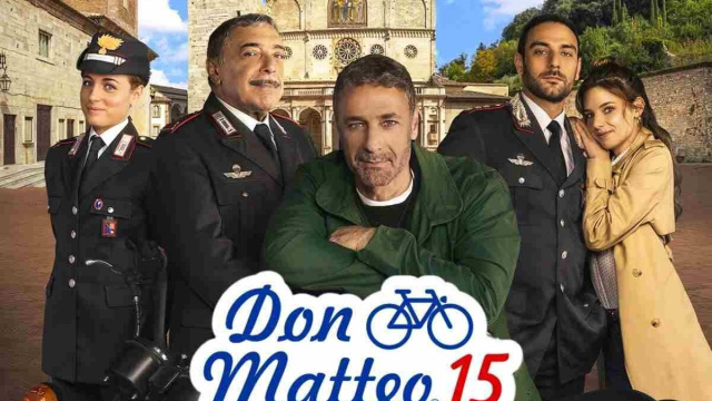 Il cast della serie tv Don Matteo 15 &copy;Don Matteo/Rai.