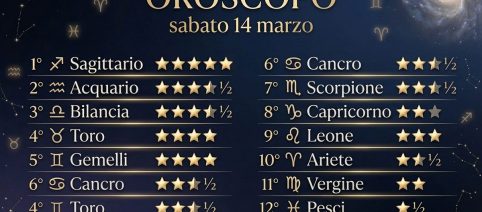 Previsioni zodiacali e ranking 14 marzo: Sagittario primo si prepara alla sua riscossa