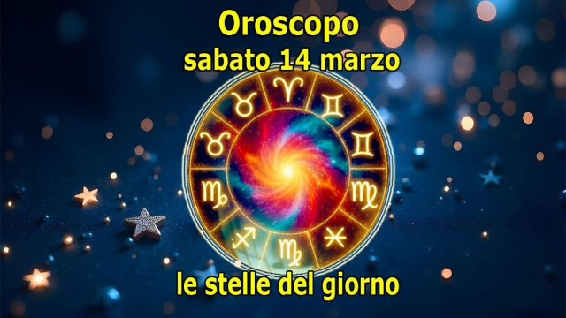 Locandina per l'oroscopo di sabato 14 marzo 2026 - &copy; Pixabay IA.