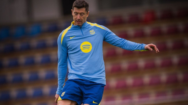 Robert Lewandowski, attaccante del Barcellona. Foto &copy; Barcellona