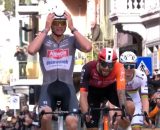 Mathieu Van der Poel vincitore della Sanremo 2025 - &copy; Screenshot Eurosport