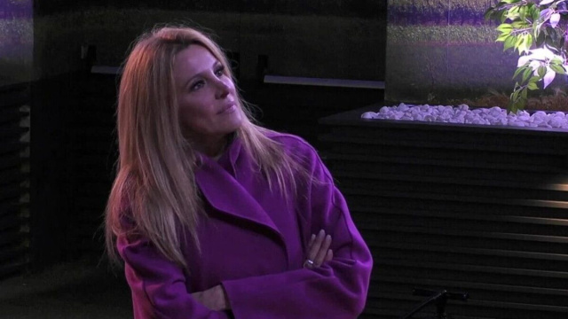 Adriana Volpe al Grande Fratello. CC Mediaset