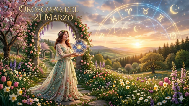 Locandina per l'oroscopo del 21 marzo e classifica - &copy; Pixabay IA.