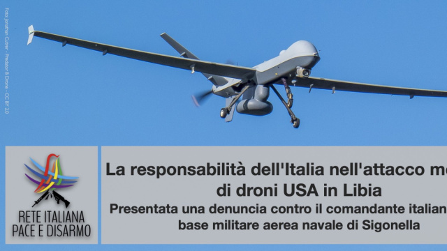 La responsabilit&agrave; dell'Italia nell'attacco mortale di droni USA in ... &copy; Creative Commons