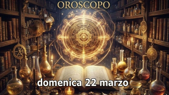 Locandina per l'oroscopo di domenica 22 marzo e classifica - &copy; Gemini IA.