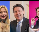 Giorgia Meloni, Giuseppe Conte ed Elly Schlein (&copy; Facebook)
