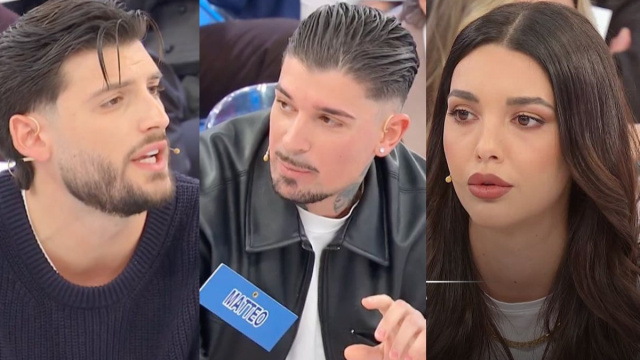 Ciro Solimeno, Matteo Stratoti e Sara Gaudenzi &copy; Canale 5.