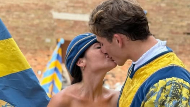 Maria Vittoria Minghetti e Tommaso Franchi &copy;Instagram Tommaso Franchi.