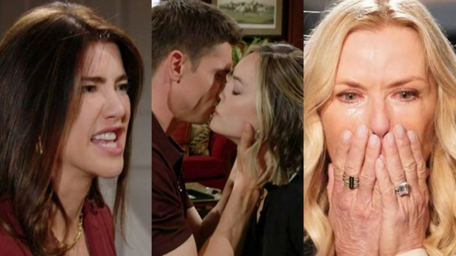 Steffy, Finn, Hope e Brooke - screenshot &copy; Beautiful