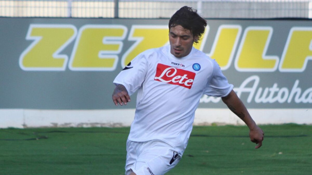 Ezequiel Lavezzi con la maglia del Napoli nel 2009.