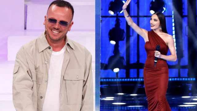 Gigi D'Alessio ed Elena D'Amario &copy; Canale 5.
