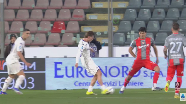 Il gol del 4-1 della Fiorentina.