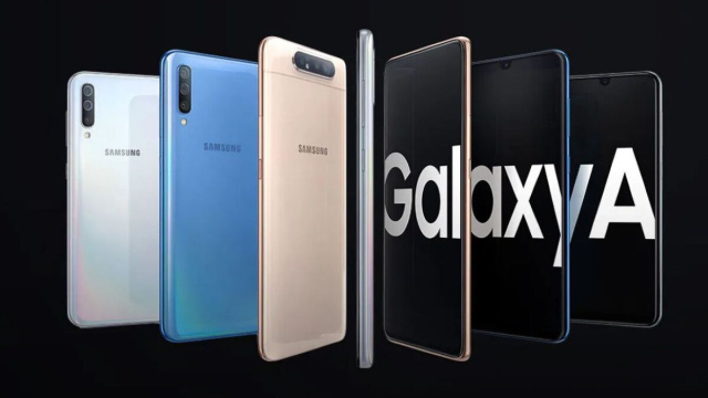 Una serie di Samsung Galaxy - dal sito Samsung.