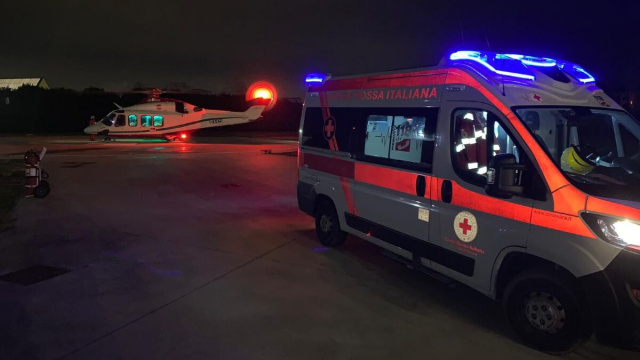 Un'ambulanza della Croce rossa italiana.