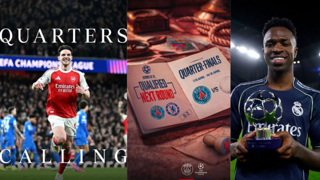 Arsenal, Psg e Real Madrid qualificate. (INSTAGRAM).