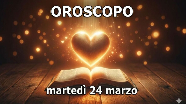 Locandina per l'oroscopo di marted&igrave; 24 marzo e classifica - &copy; Pixabay IA.