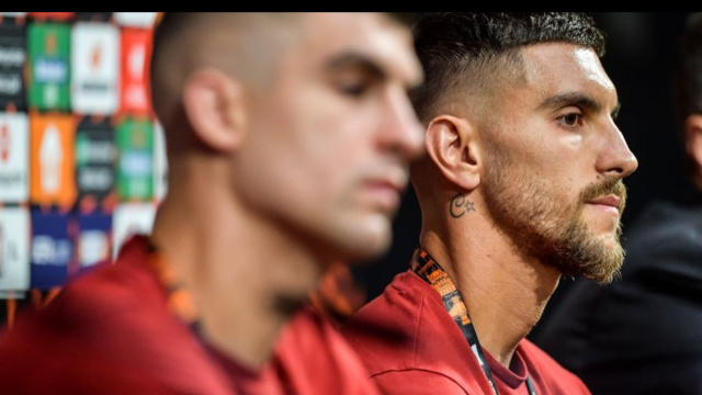 Lorenzo Pellegrini e Gianluca Mancini. Foto &copy; Roma