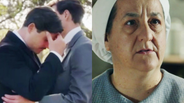 Manuel, Curro e Simona in scena © La Promessa