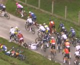 La caduta di Tim Wellens - &copy; Screenshot Eurosport