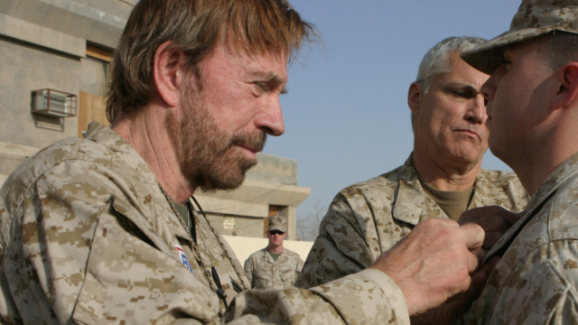 File:Chuck Norris in Iraq in 2006.jpg - Wikipedia &copy; Creative Commons