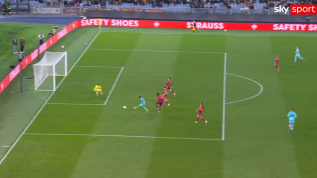 La rete del 4-3 di Cambiaghi ai supplementari (Screenshot Sky).