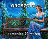 Locandina per l'oroscopo di domenica 29 marzo 2026 - &copy; Gemini IA.