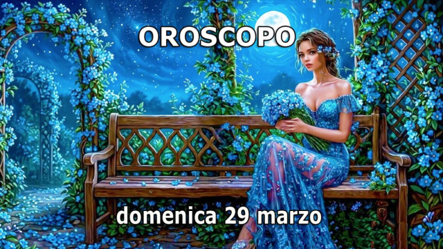 Locandina per l'oroscopo di domenica 29 marzo 2026 - &copy; Gemini IA.