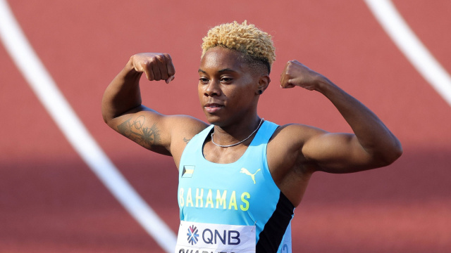 Bahamian hurdles star Charlton, clearing barriers and blazing a ... &copy; Creative Commons