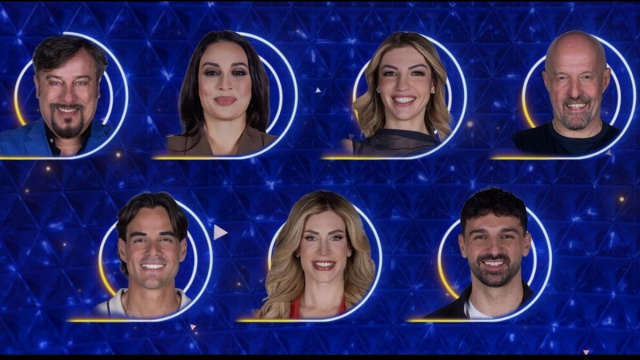 I sette concorrenti in nomination al Grande Fratello Vip &copy; Mediaset.