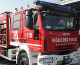 Mezzo dei vigili del fuoco foto Facebook.