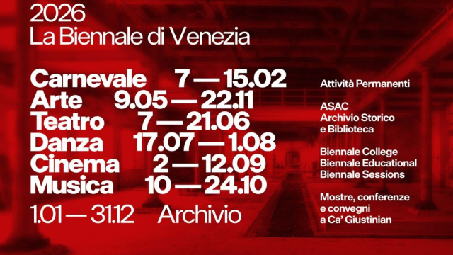 La Biennale di Venezia, il programma.