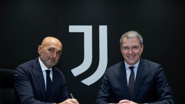Luciano Spalletti e Damien Comolli. Foto &copy; Juventus