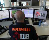 Infermiere del 118 nella centrale foto facebook