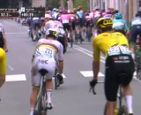 Tadej Pogacar alla Milano Sanremo - &copy; Screenshot Eurosport