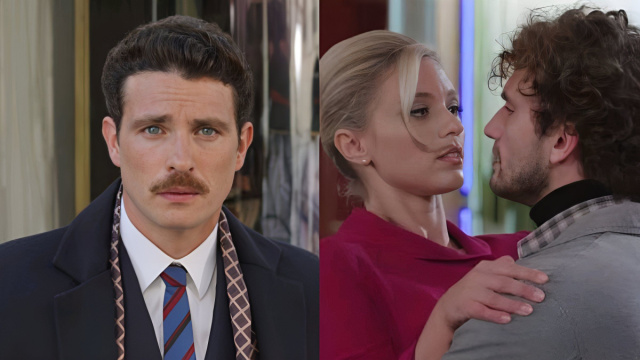 Cesare, Irene e Johnny - screenshot © Rai 1.