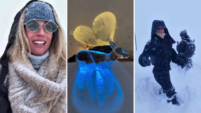Michelle Hunziker nell'igloo e sotto un metro di neve, Giulio ... &copy; Creative Commons
