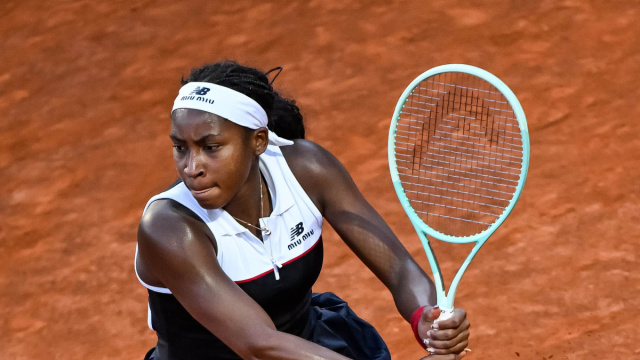 Coco Gauff con le signature sneakers New Balance x Miu Miu agli ... &copy; Creative Commons